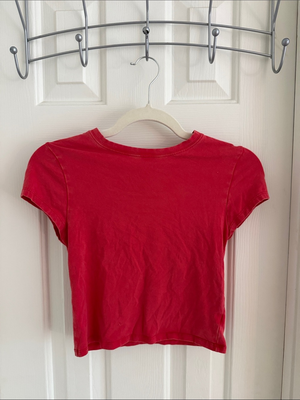Classic Red Cropped Tee